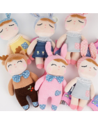 Muñeco de trapo y peluche personalizable con nombre del bebé